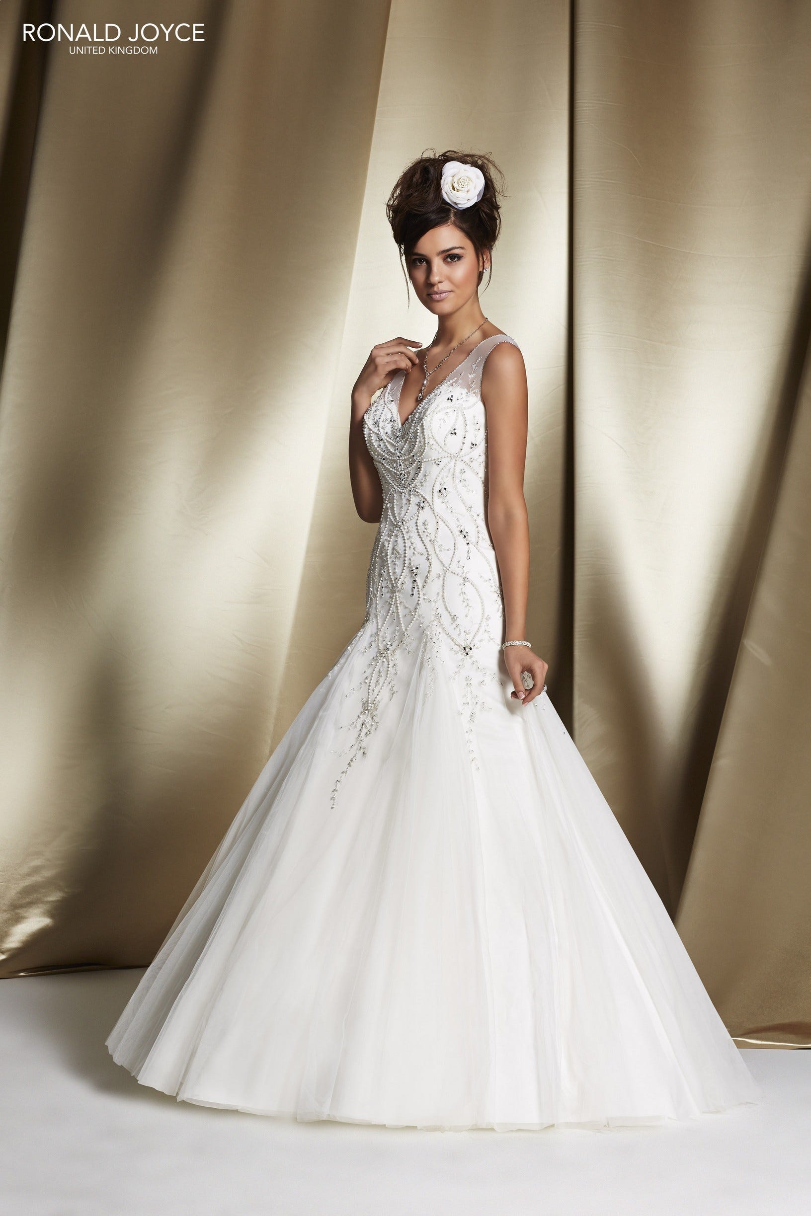 Ronald Joyce Collection Rida 68065 Wedding Dress Sales Medium