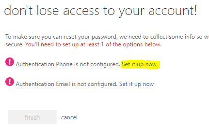 Microsoft 365 don't lose access to your account