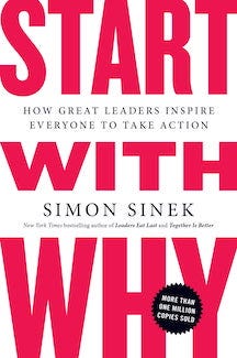 Start with Why — Simon Sinek — book cover