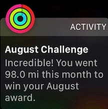apple watch monthly challenges