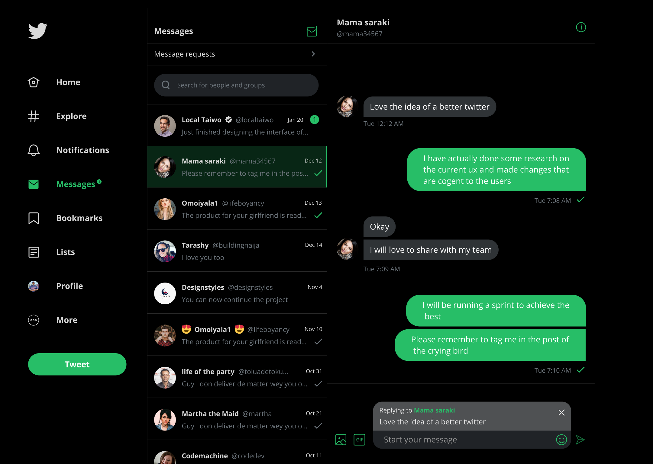 Dm twitter