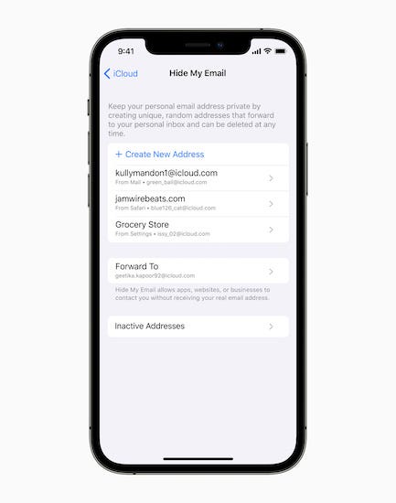 iCloud+ privacy relay and hide my email