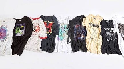cool vintage band t shirts