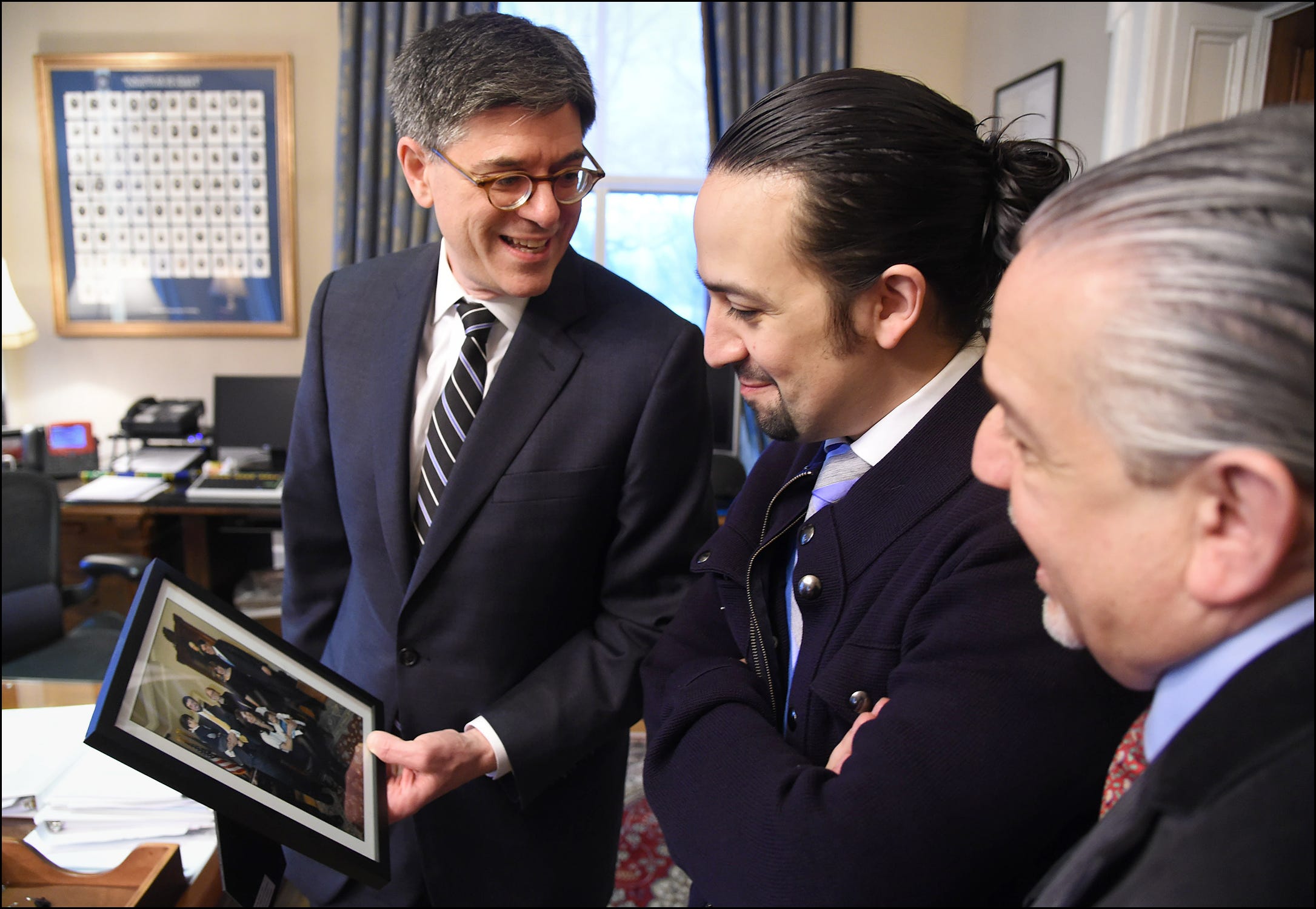 In Photos Lin Manuel Miranda Visits Treasury Treasury