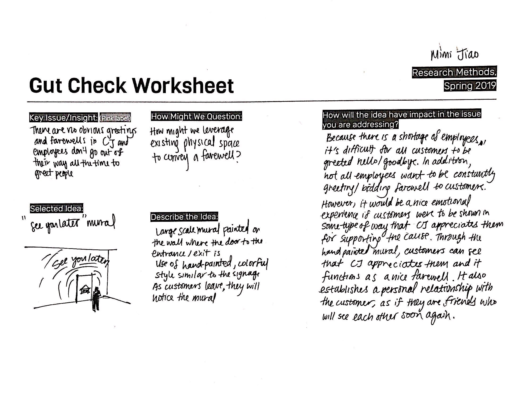 Construction Junction Greetings and Farewells Final Implementation
