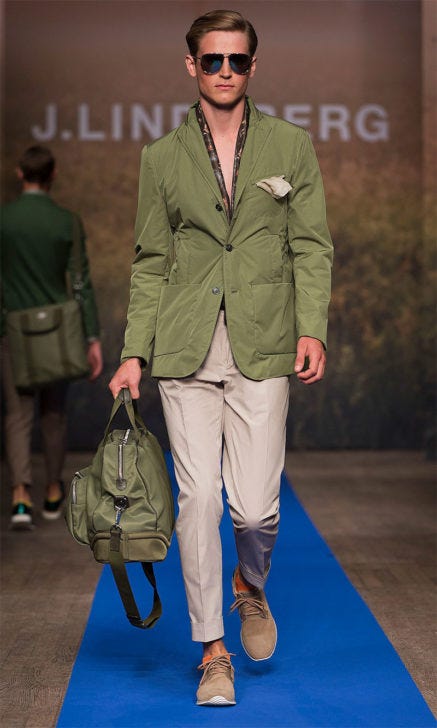 olive blazer mens