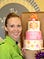 First year working in a cake shop for a local catering company.