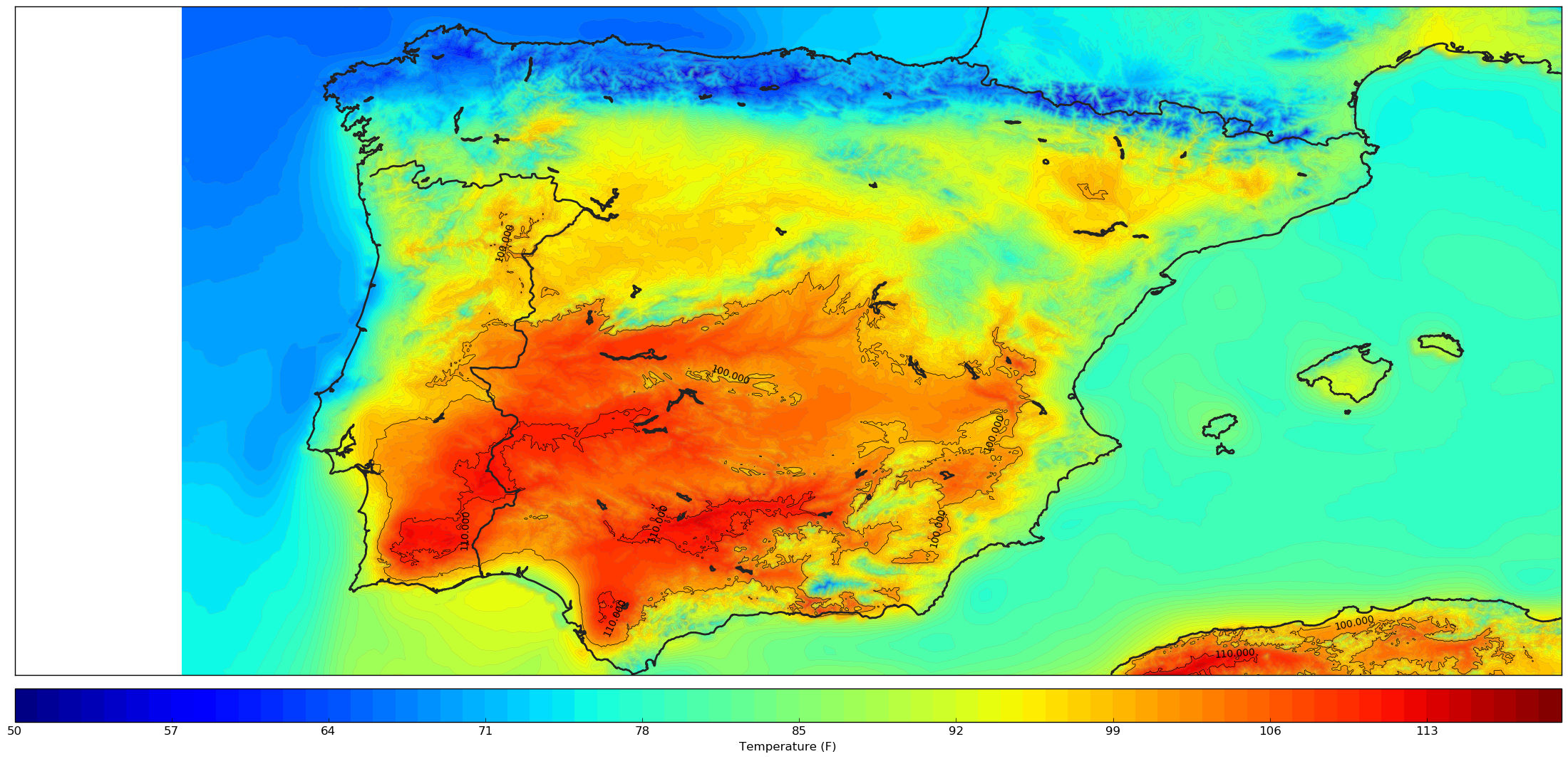 Heatwave in Spain. Southern Spain reaches 25+ degrees F… by Ben