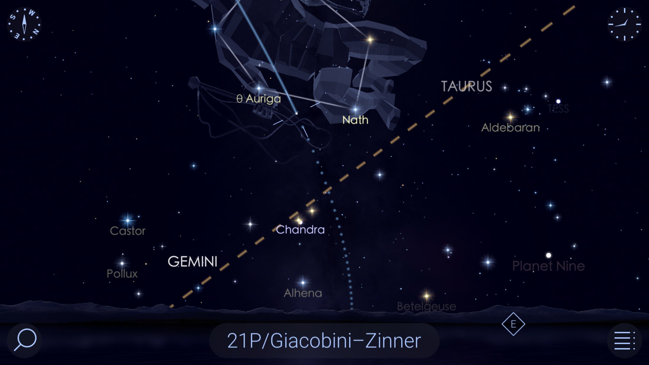 Comet Sky Chart