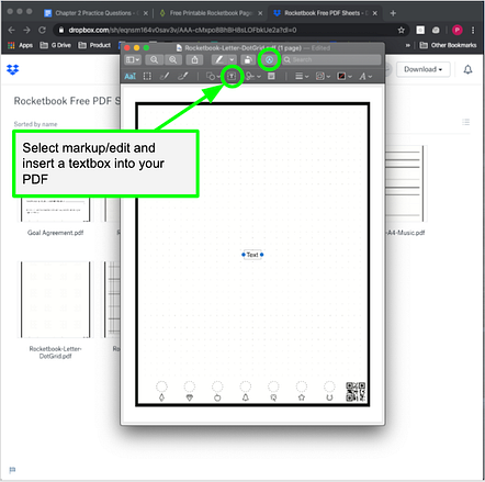 Design Worksheets on Free Rocketbook Pages