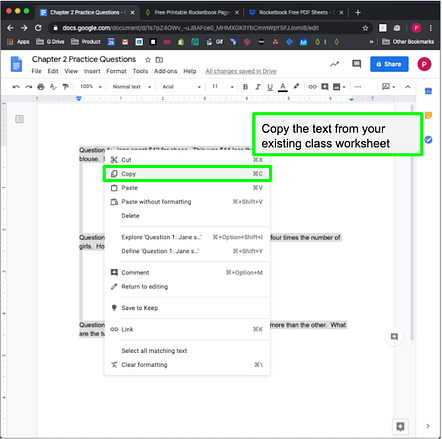 Design Worksheets on Free Rocketbook Pages