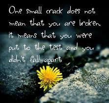 One Small Crack Does Not Mean That You Are Broken By Deb Sofield Public Speaker The Startup Medium