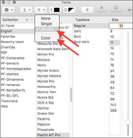 overstrike in word for mac
