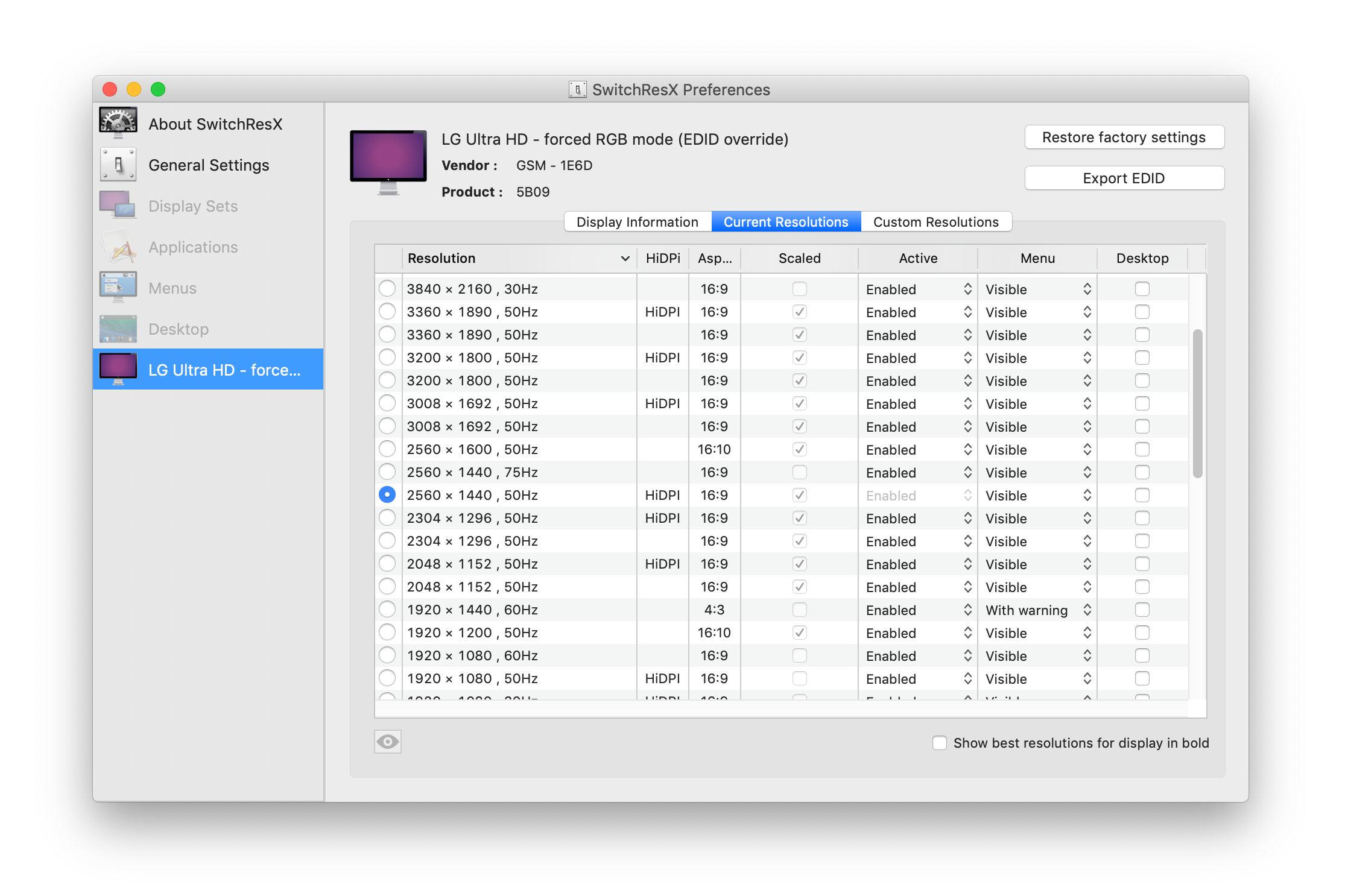 Macbook Pro 13 How To Set Hidpi 2560x1440 Resolution On 4k Monitor By Adrian Narloch Medium
