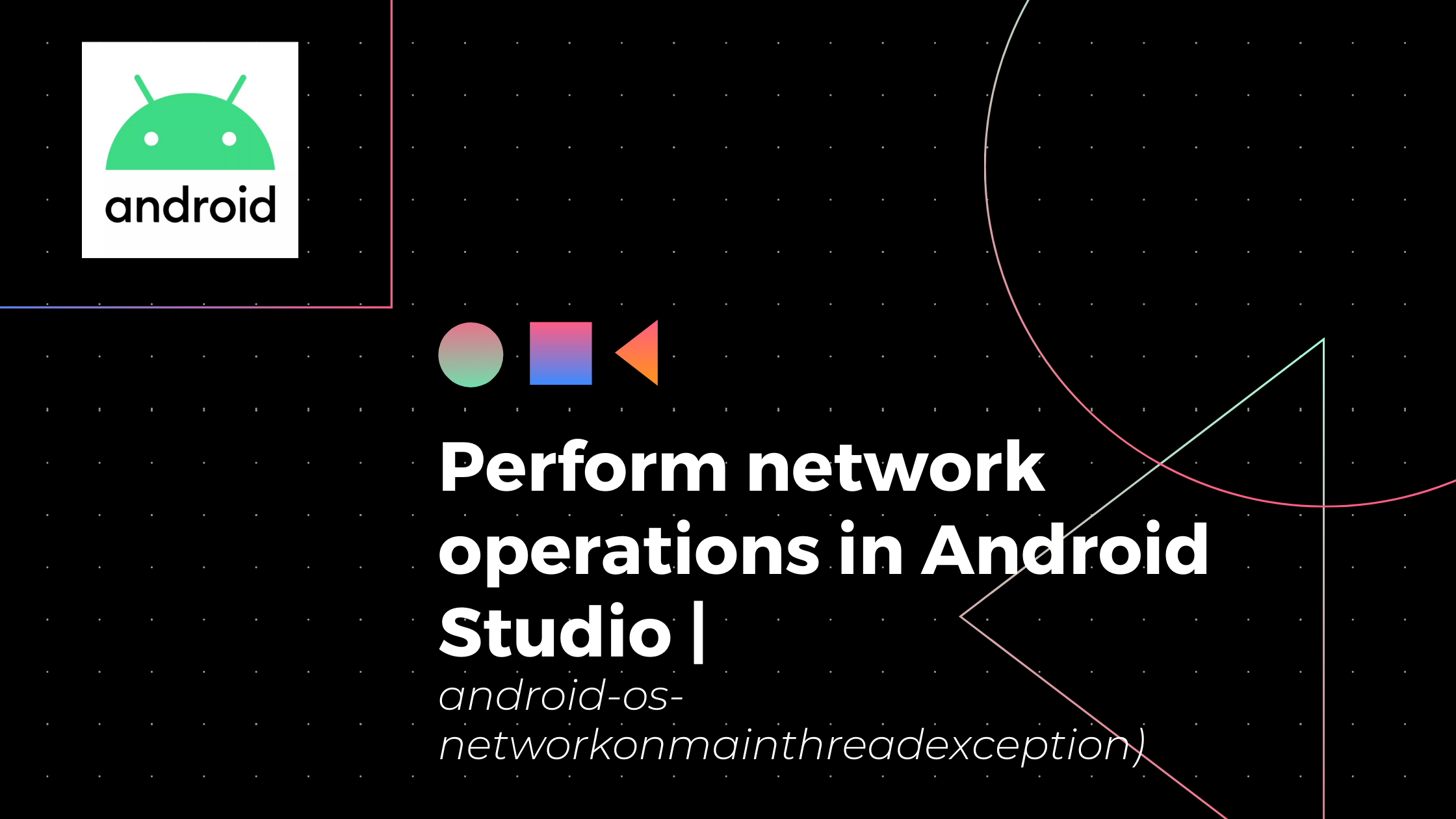 Android os networkonmainthreadexception