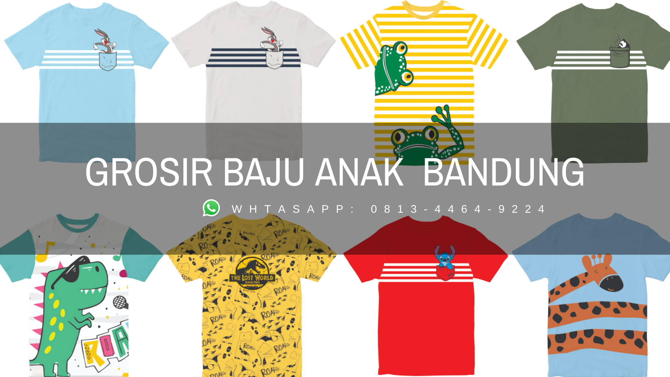 Grosir  Baju  Kaos Anak  Murah Bandung  0813 4464 9224 by 