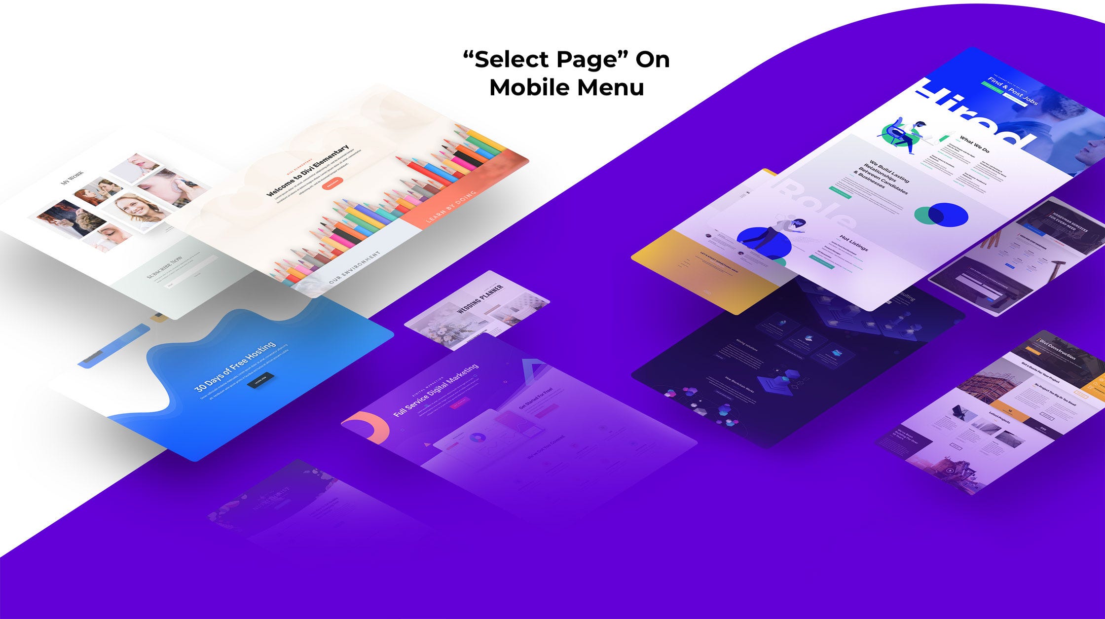 How To Remove The Select Page Text On Divi Mobile Menu Easy By