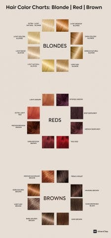 Cool Tone Hair Color Chart