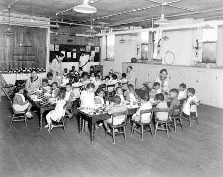 School lunch in Durham County, 1930s Source: Documenting the American South (UNC)