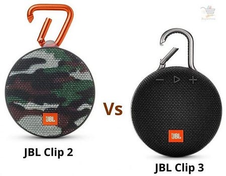 JBL Clip 2 vs JBL Clip 3 Comparison