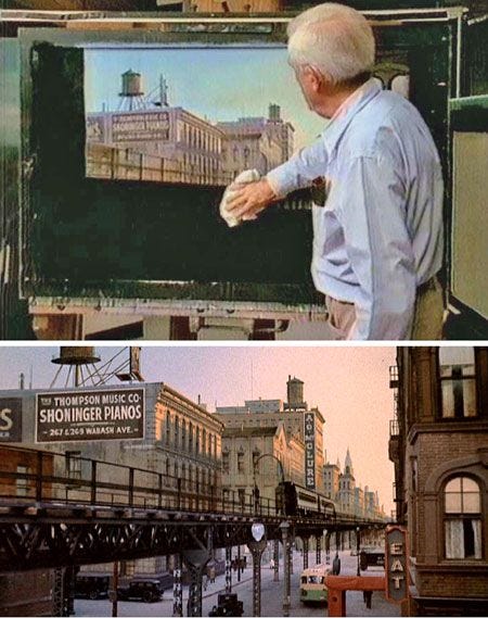Olha essa pintura da cidade encaixada na cena!