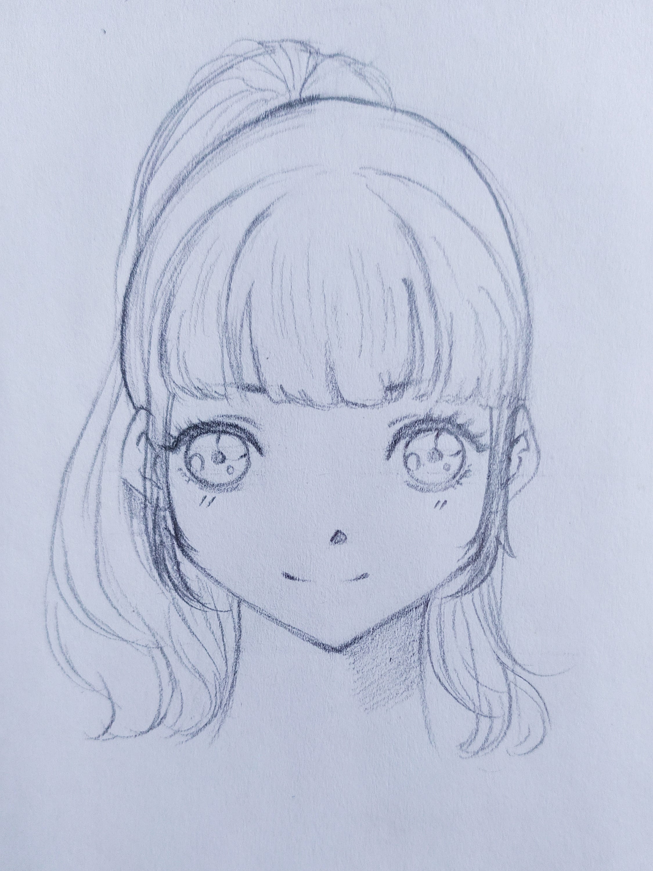 How To Draw A Cute Anime Girl Face Part 1 By Alisha Medium