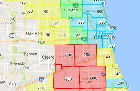 Back Of The Yards Map More Support To Live In Lincoln Park, Less To Live In Back Of The Yards | By  Ctba | Ctba's Budget Blog