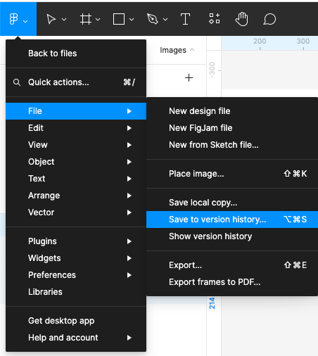 Save a specific version history