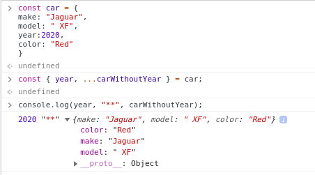 JavaScript Pro Tips. Given the following car object: | by Akshay Dighe ...