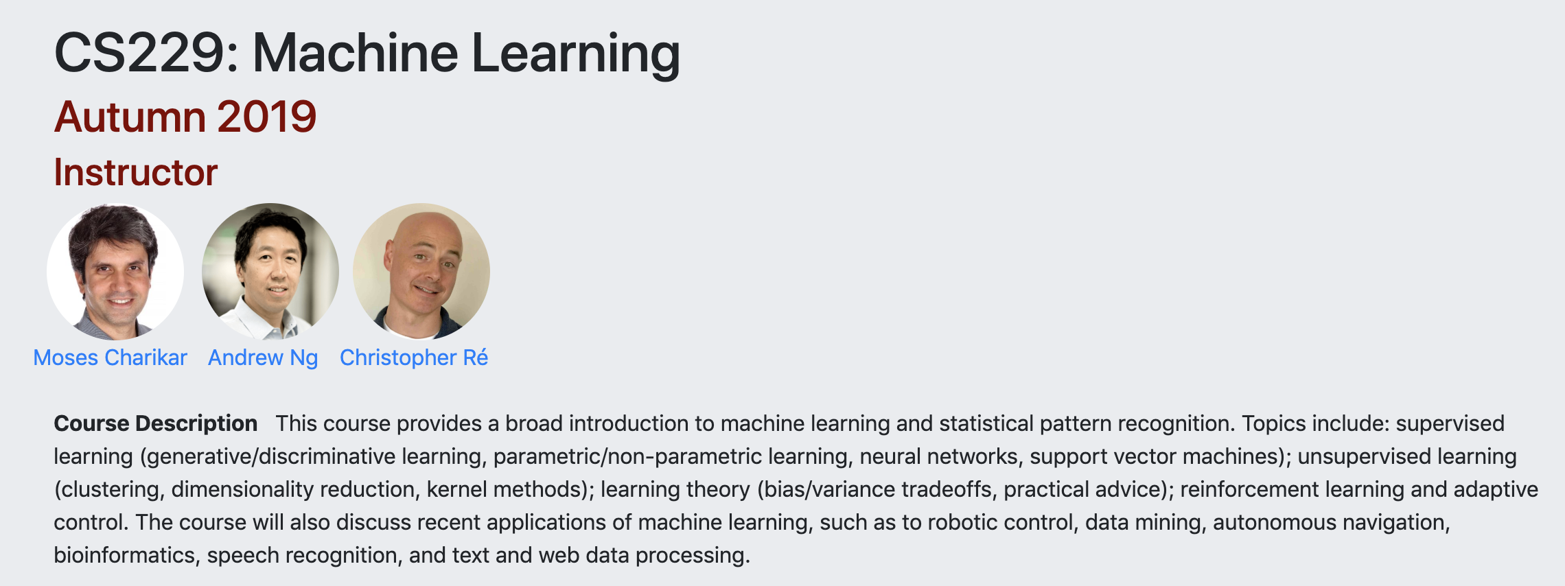cs5339 theory and algorithms for machine learning