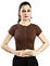 Front buttoned placket solid blouse designs