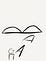 Direction as an arrow laide between the person and the mountis in the distance