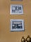The lobby had some framed art works up on the wall.