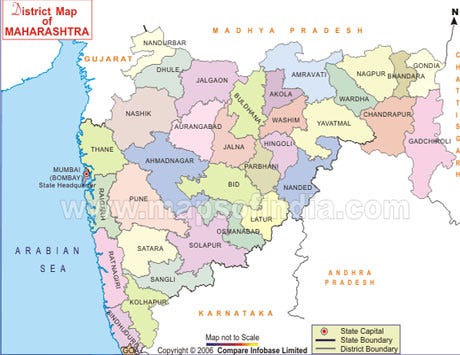 Road Map Of Maharashtra Grid Tile Map Of Maharashtra | By Ruchi Ookalkar | Medium