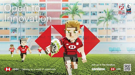 匯豐銀行將於10月24日至11月14日在The Sandbox舉辦虛擬橄欖球活動