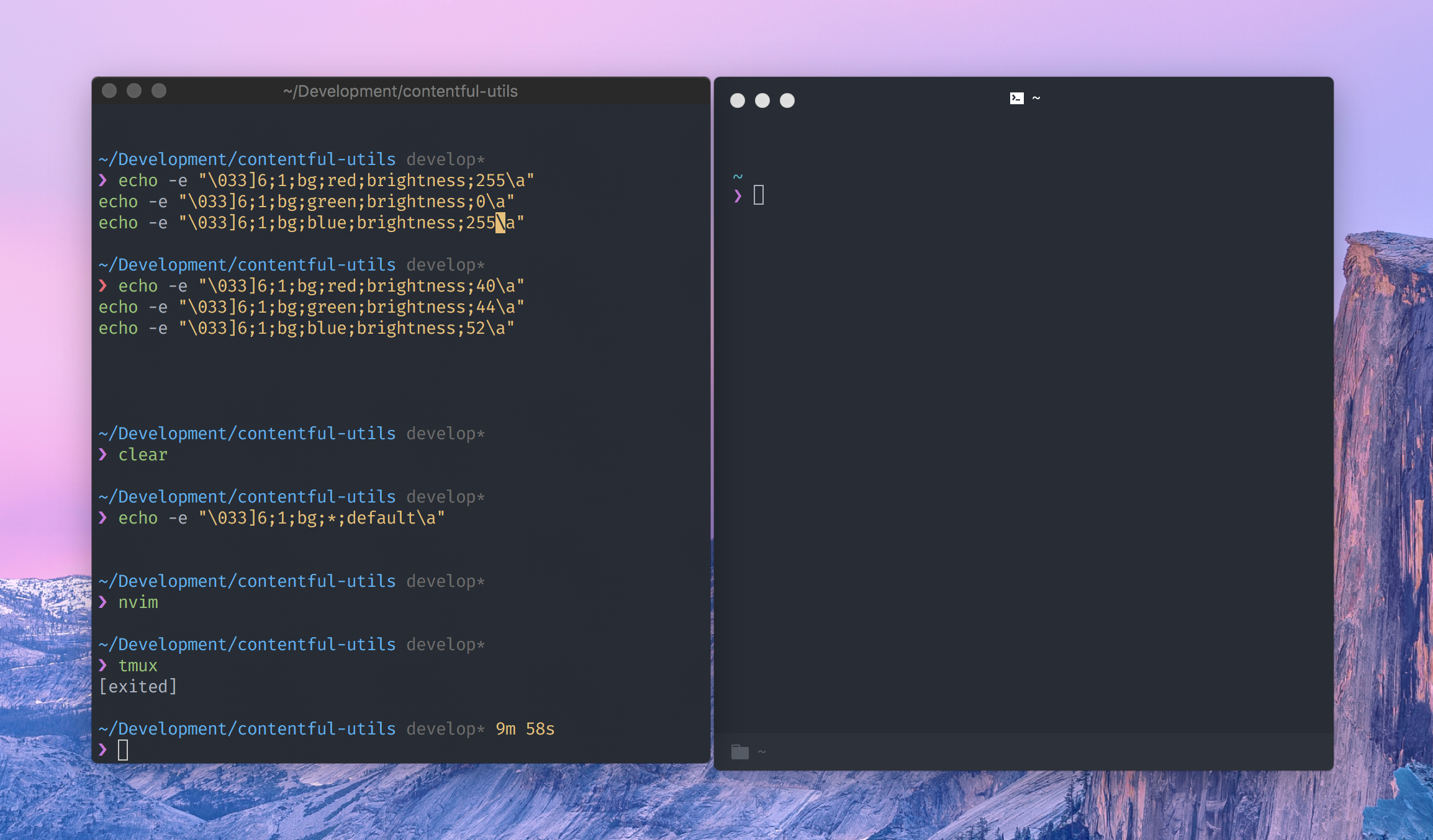 Custom iTerm2 titlebar background colors by Felix Jung Code matters