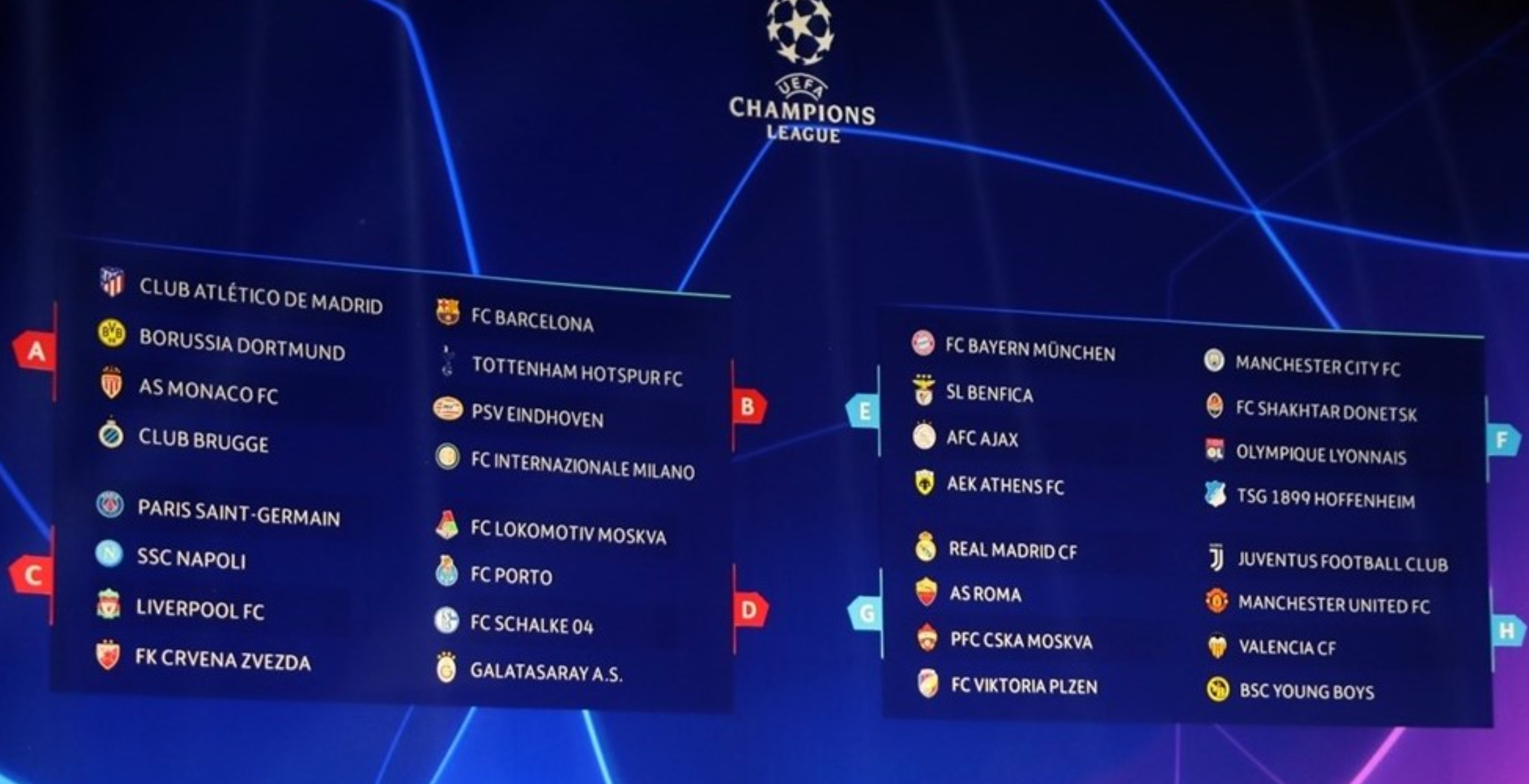 youtube champions league 2018