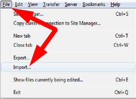 Configure FTP Client FileZilla