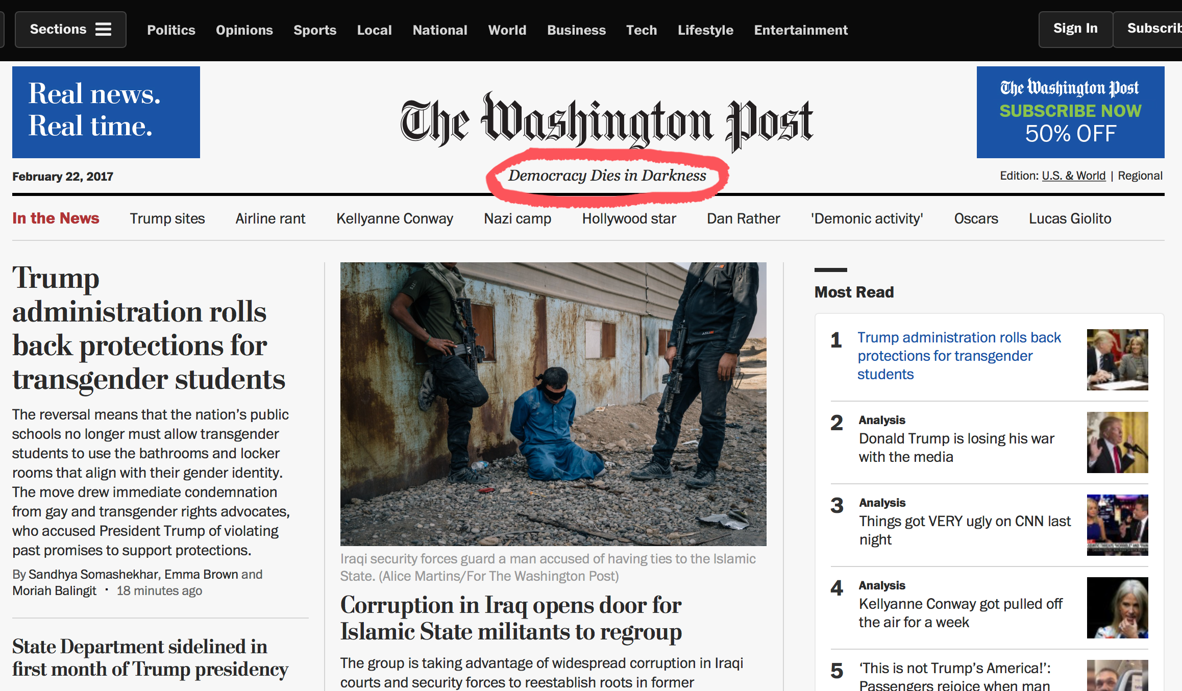 New tagline for The Washington Post by Angela Misri Innovative