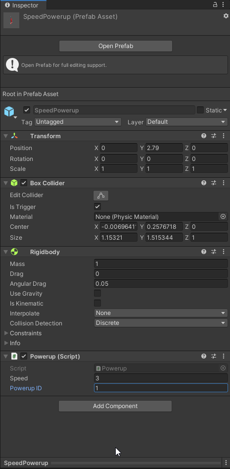 25-Speed Powerup Behaviour — Modular Powerup System | by YShu | Unity2D ...