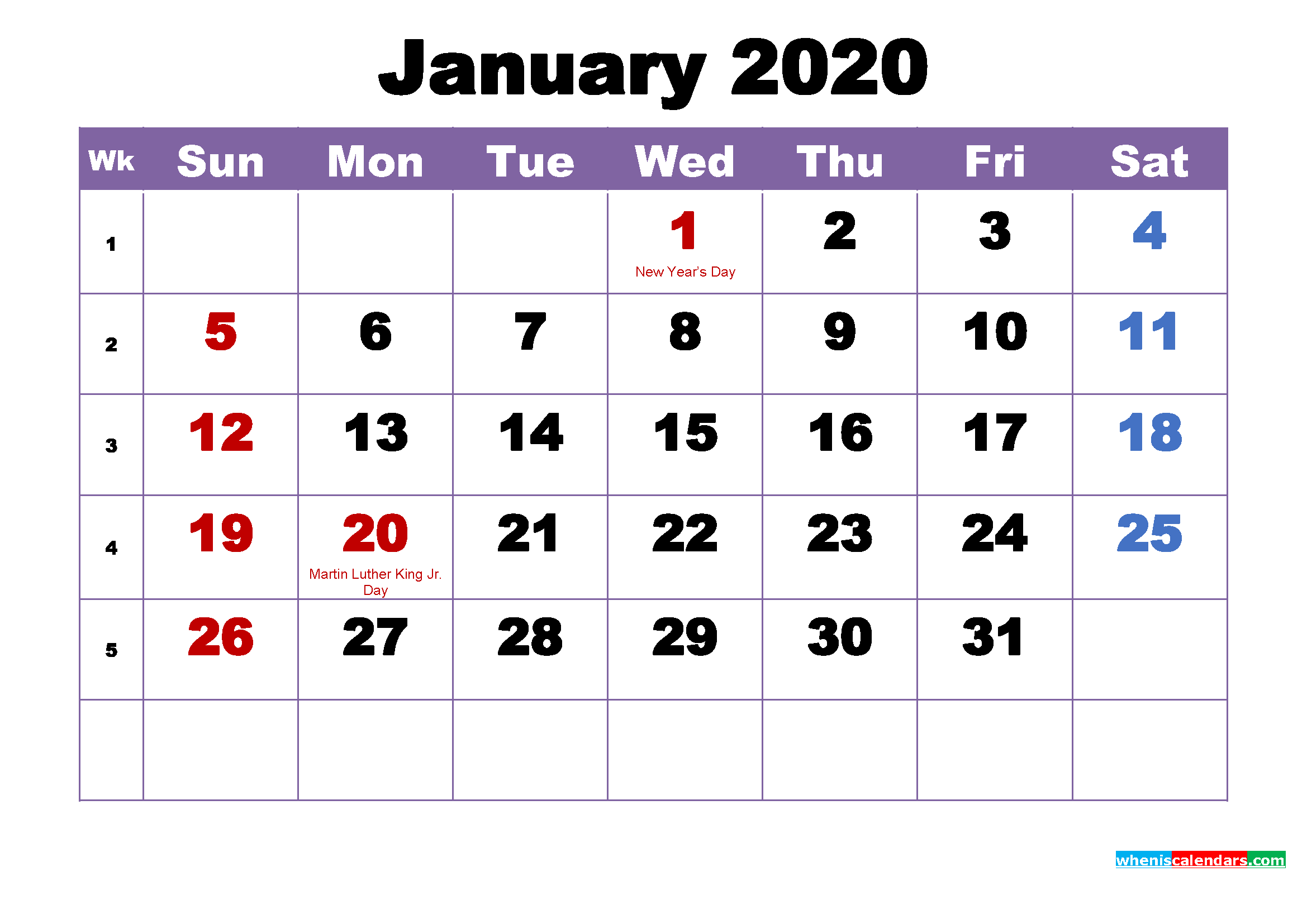 Featured image of post Free Printable 2020 And 2021 Calendar With Holidays