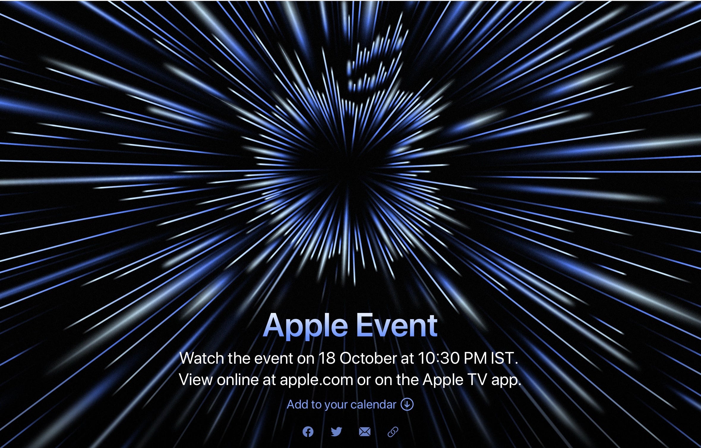 Apple sends invites for the October event