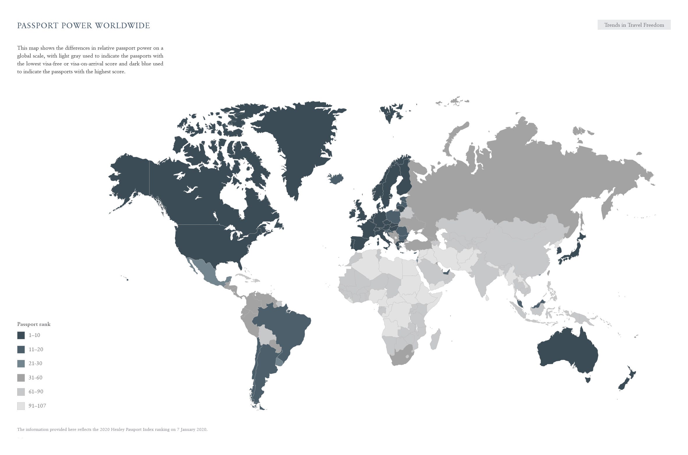 Insights from the Henley Passport Index by Henley & Partners Henley
