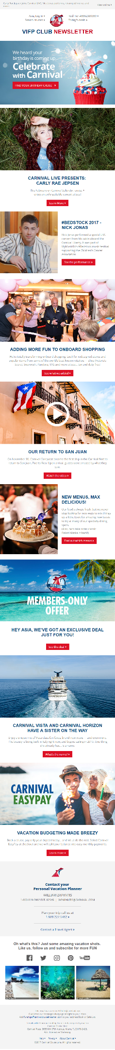 How Carnival Cruise Line Uses Their Data to Optimize Email | by Cate ...