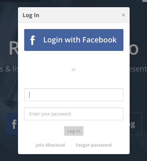 Redesigning Mixcloud S Login Form With Framer Js By Daniel Caine Framer Redesigning Mixcloud S Login Form With Framer Js By Daniel Caine Framer