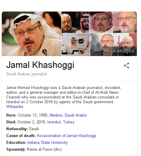 Key Notes The Facts On Jamal Khashoggi Killing By Sabbir Ahmed