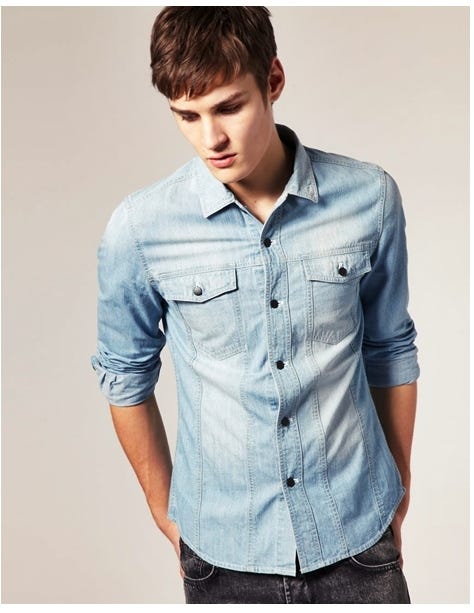 tri mountain denim shirt