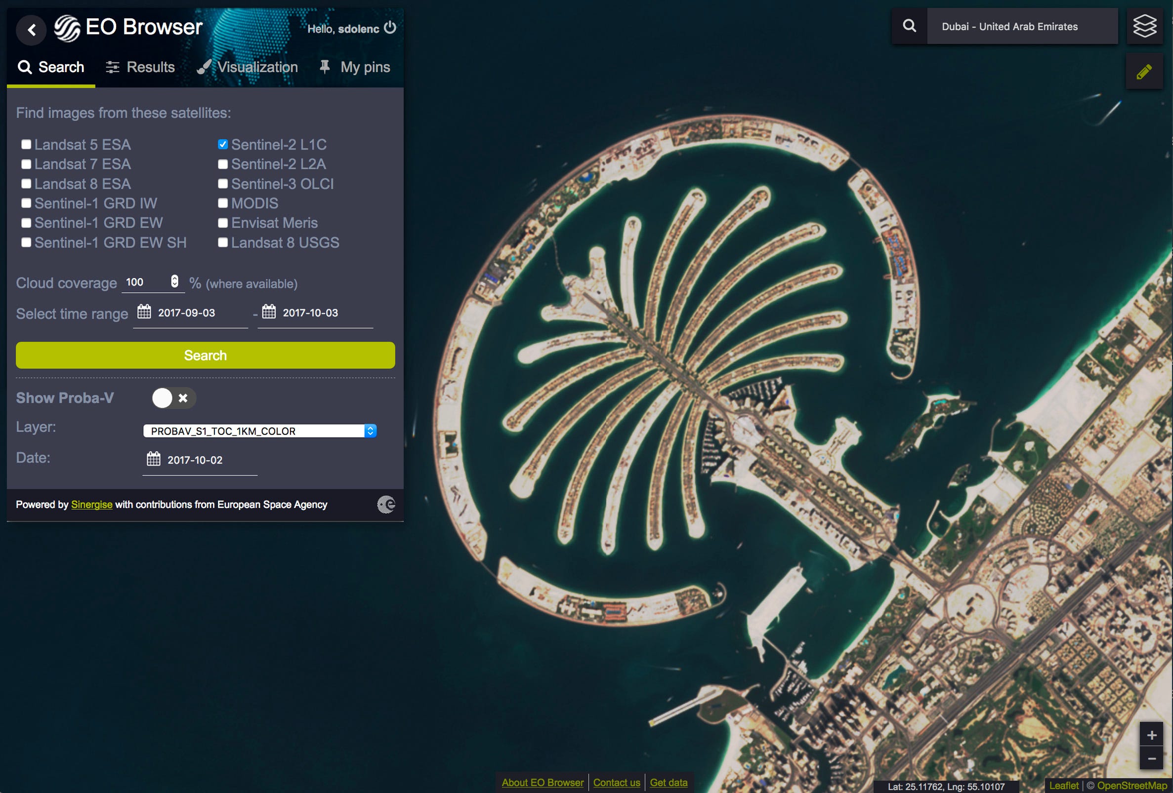 EO Browser with new features is going free Sentinel Hub Blog Medium