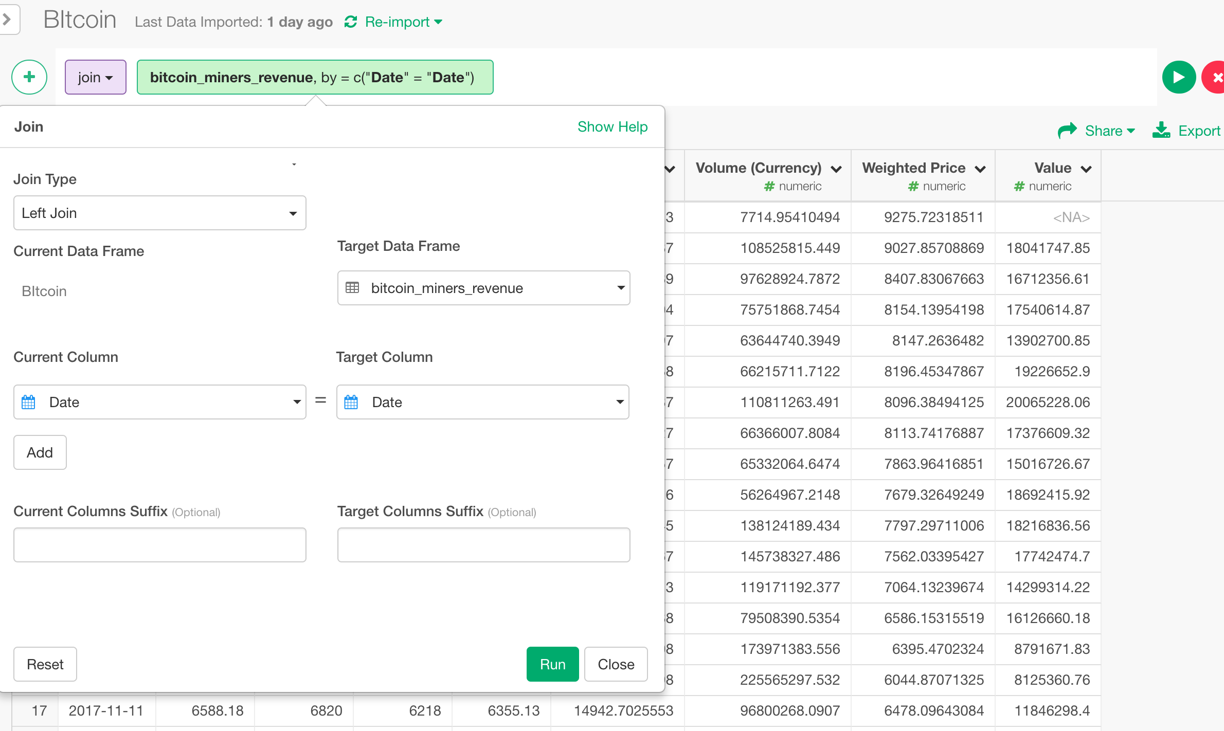 Ethereum trading spread