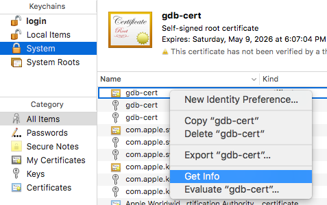 Macos gdb unable to find mach task port for process-id windows 7